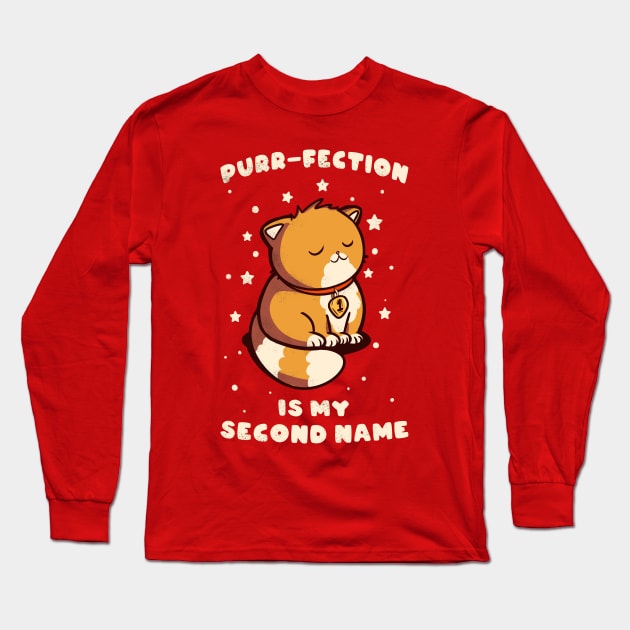 Purr-fection Long Sleeve T-Shirt by Fan.Fabio_TEE